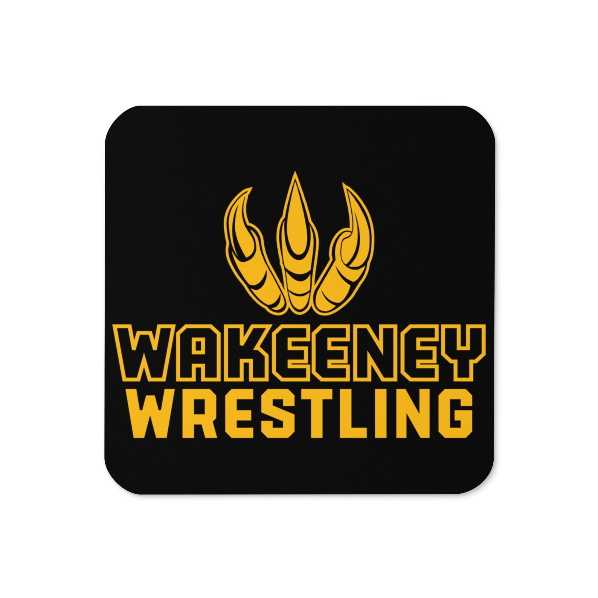 Wakeeney Wrestling Club Cork Back Coaster