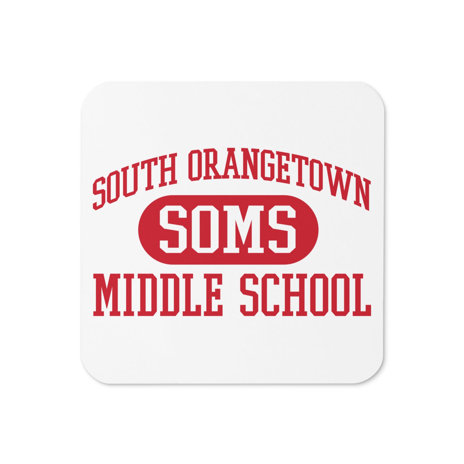 South Orangetown Middle School Cork Back Coaster