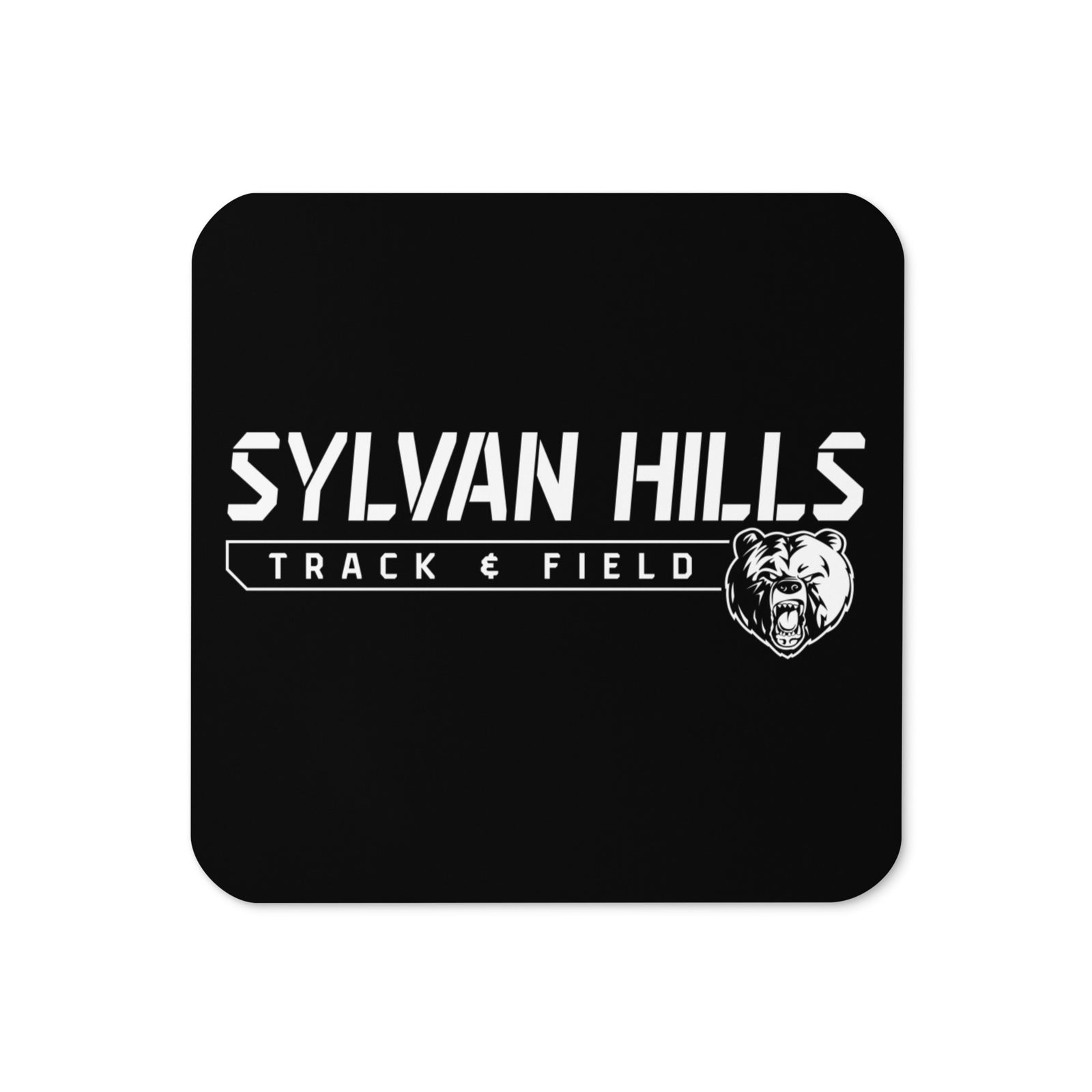 Sylvan Hills Track and Field Cork Back Coaster