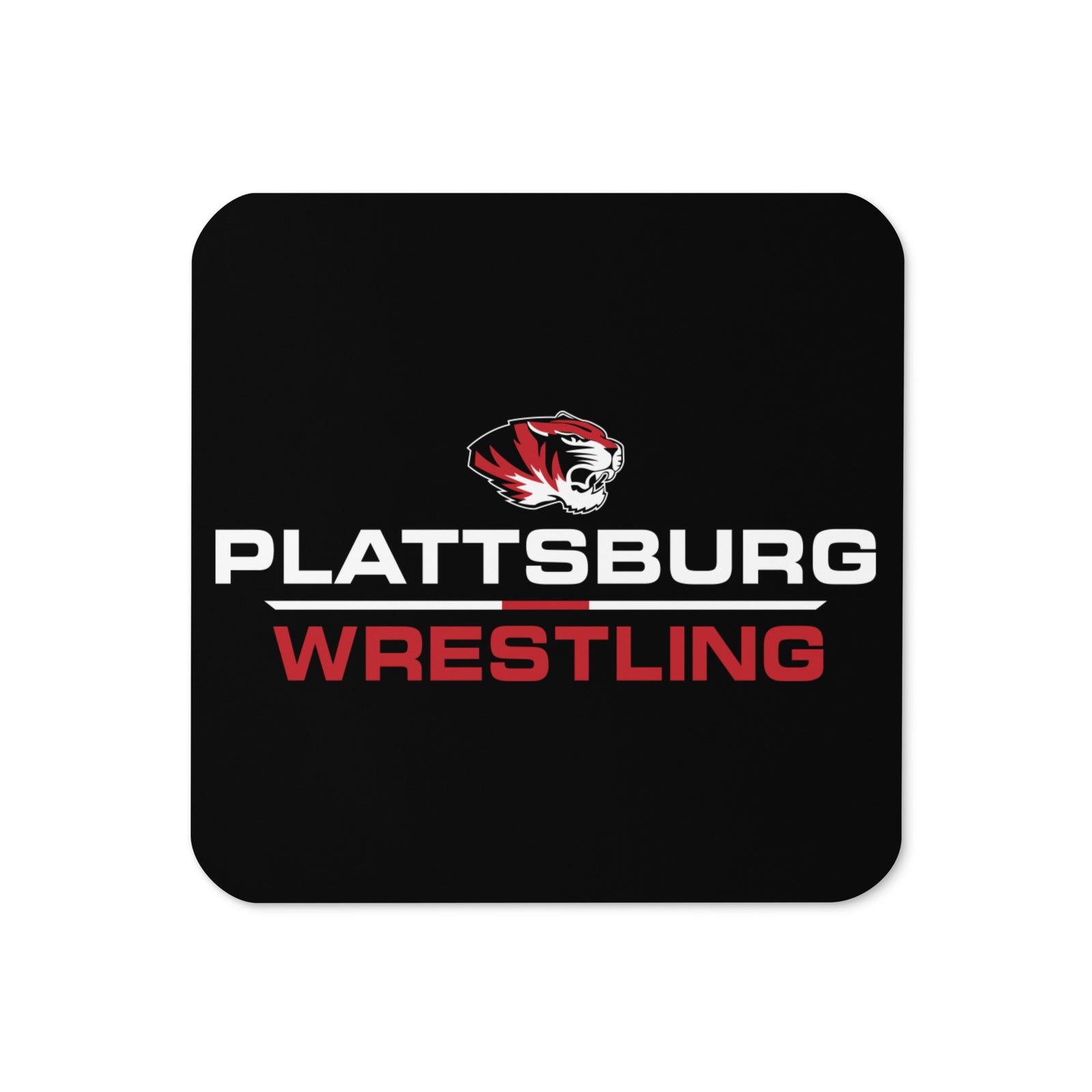 Plattsburg High School Wrestling Cork Back Coaster