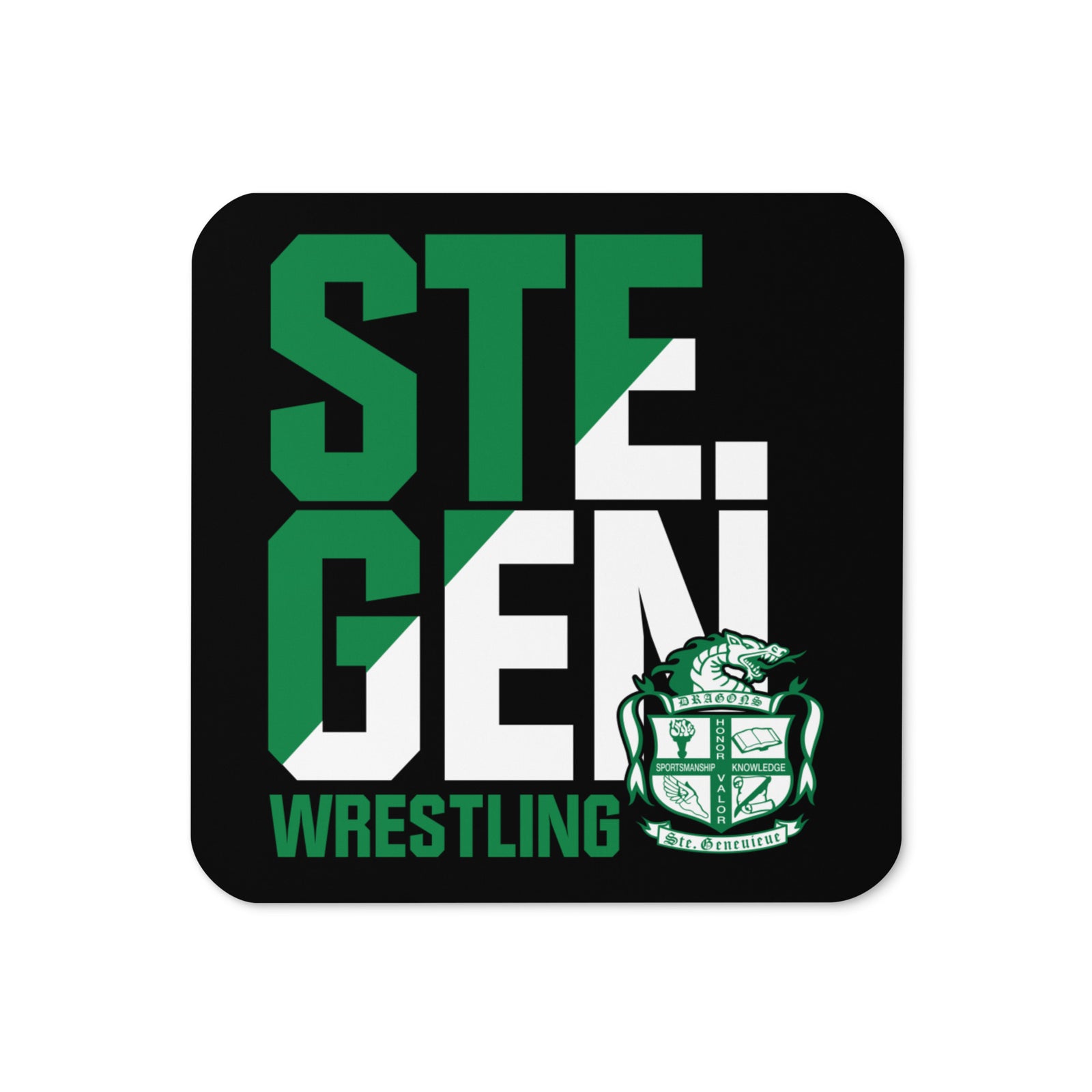 Ste. Genevieve Wrestling Fall 2022 Cork Back Coaster