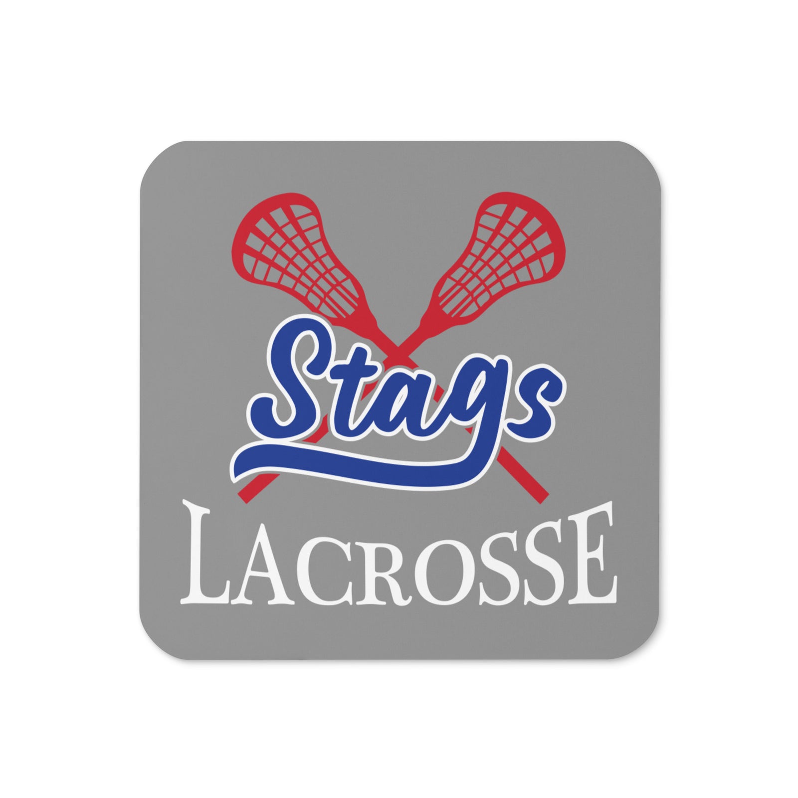 Stags Lacrosse Cork Back Coaster