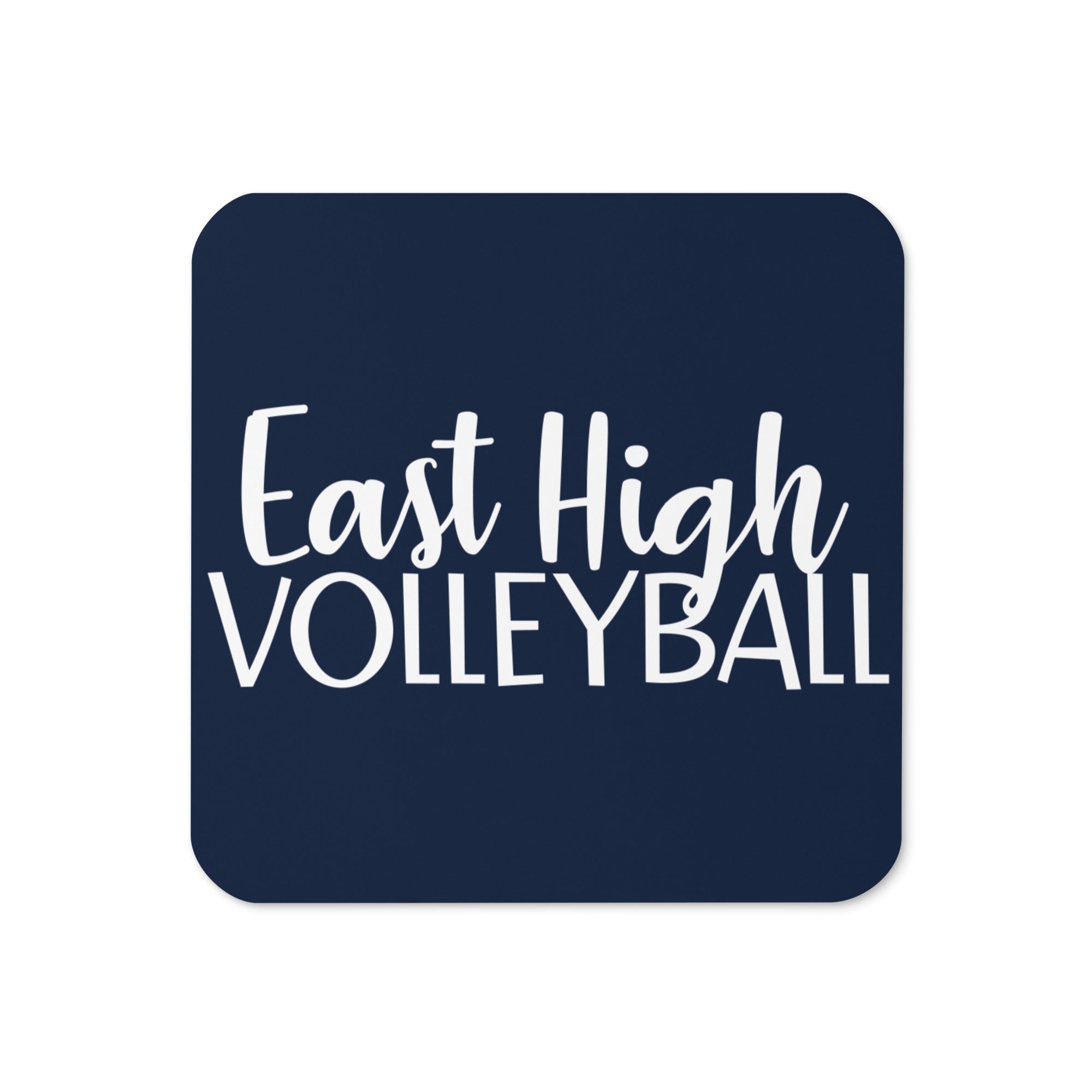 East High Volleyball Cork Back Coaster