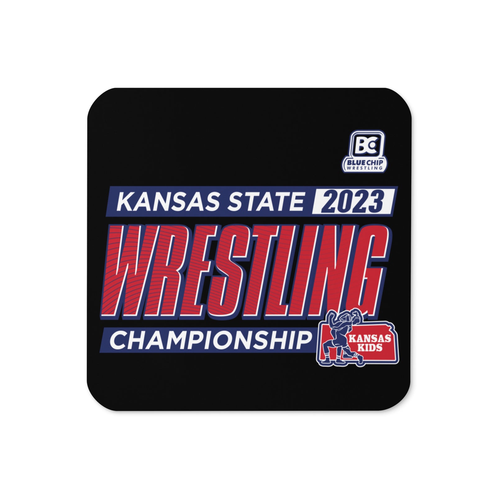 BOYS USAWKS STATE WRESTLING CHAMPIONSHIPS Cork Back Coaster
