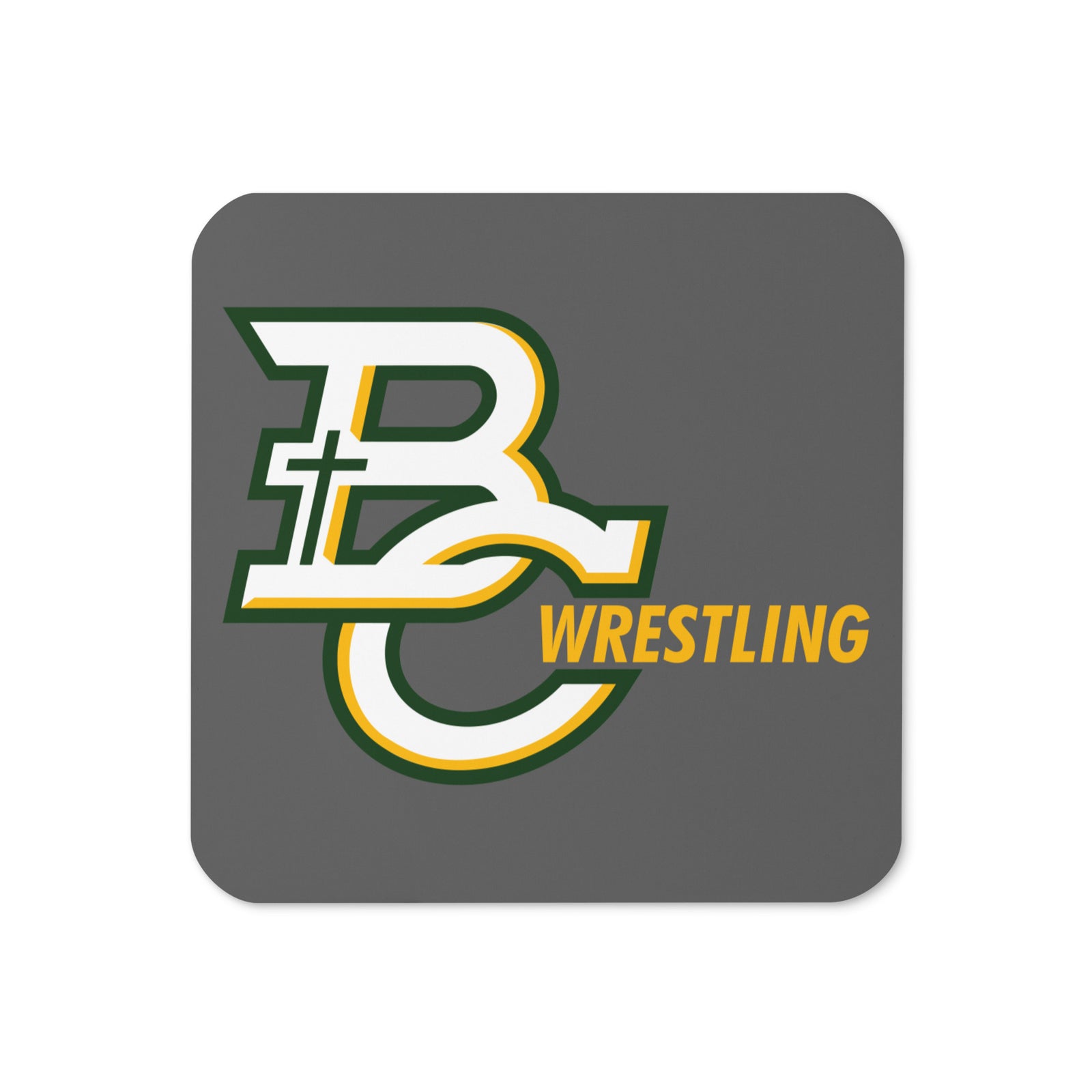 BC Bishop Carroll Wrestling Cork Back Coaster