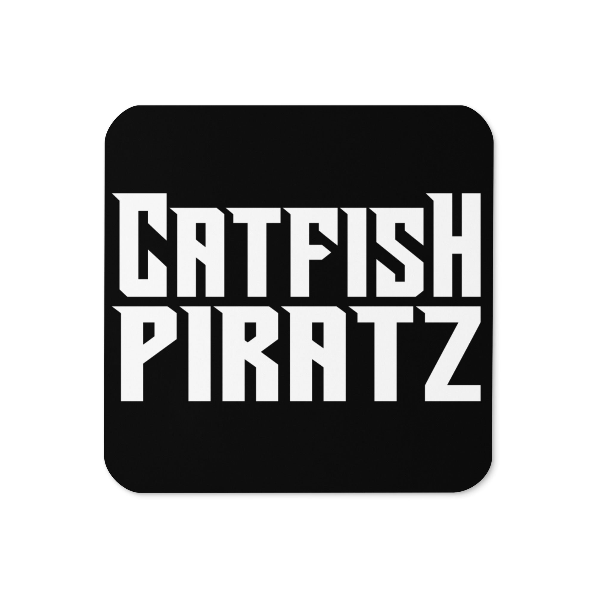 Catfish Pirates Cork Back Coaster