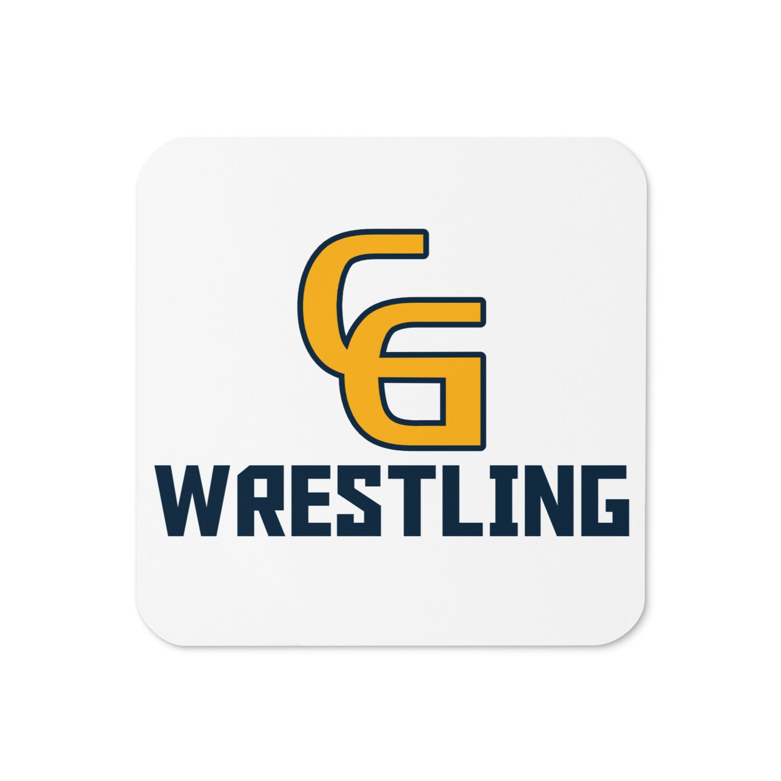 Council Grove Wrestling Cork Back Coaster