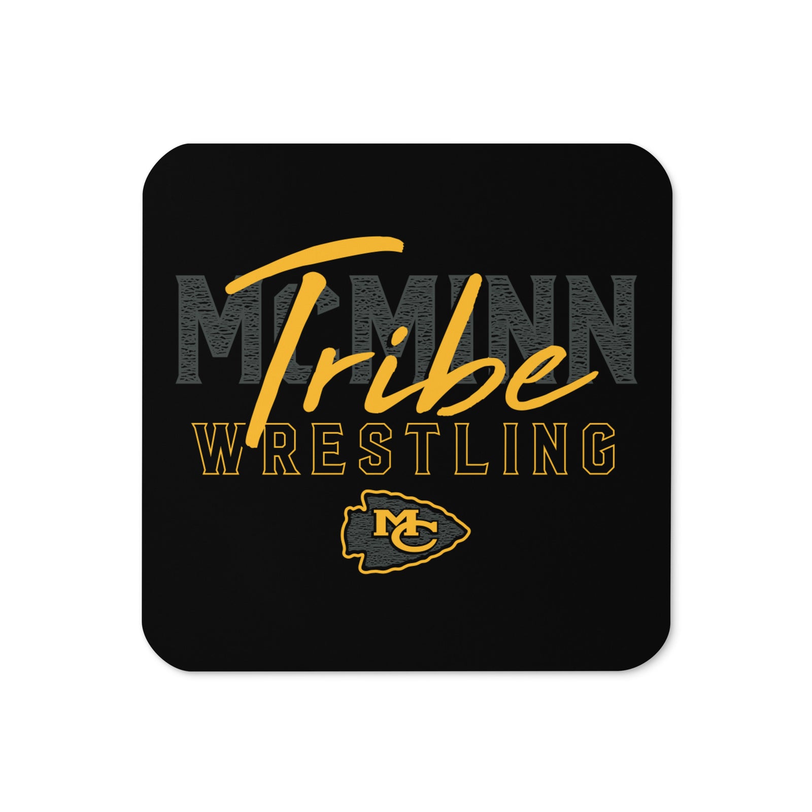 McMinn Tribe Wrestling Club McMinn Tribe Wrestling ClubCork Back Coaster