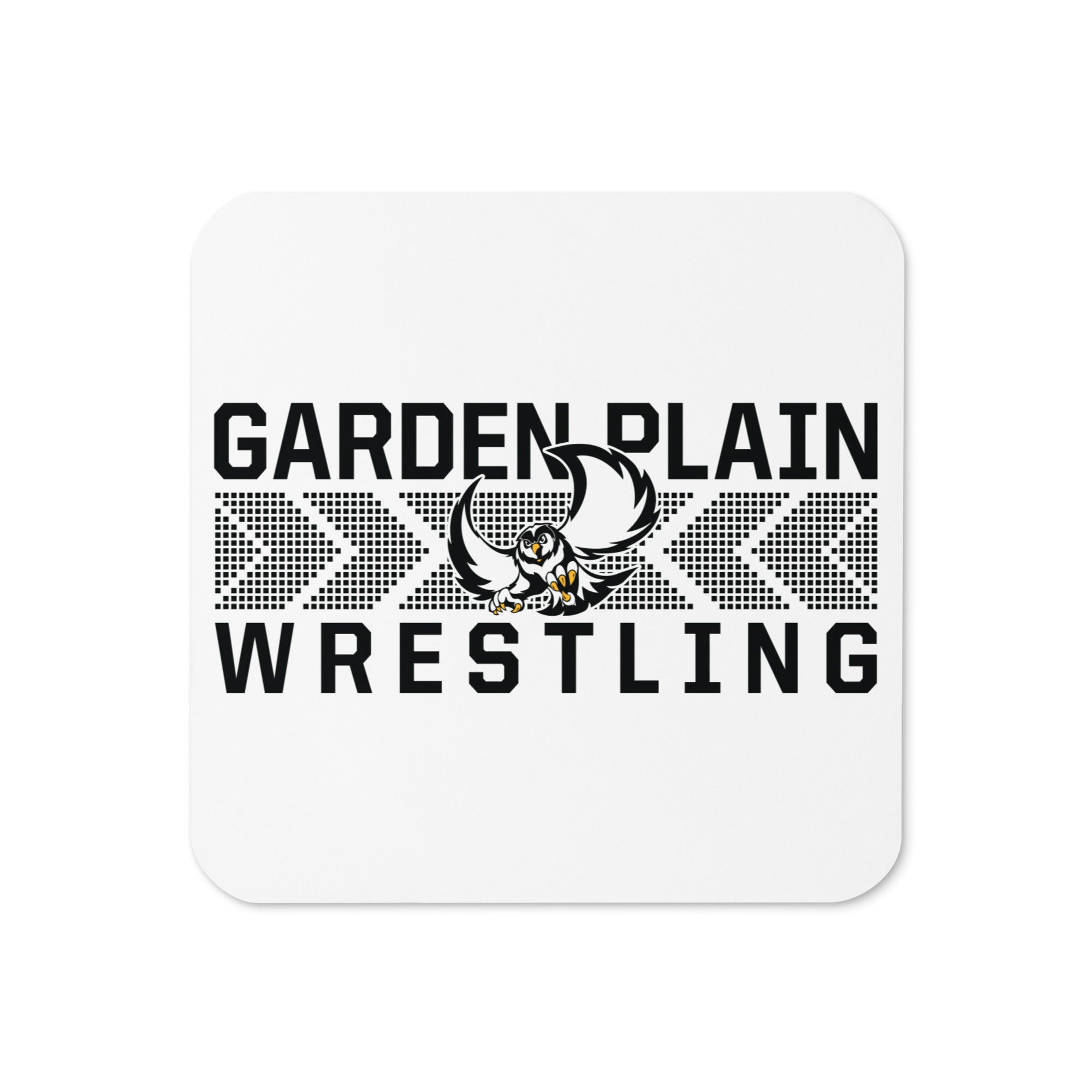 Garden Plain High School Wrestling Cork Back Coaster