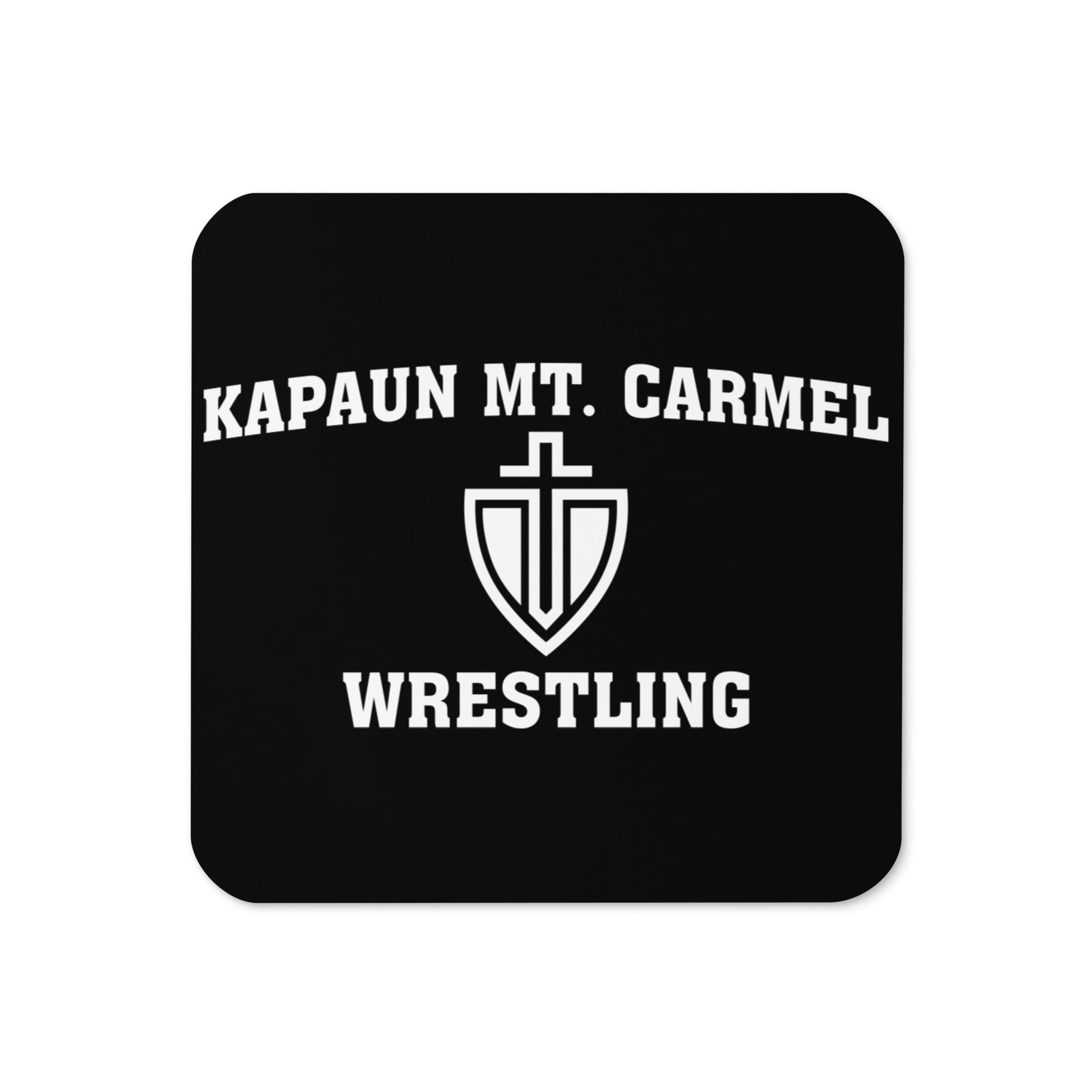 Kapaun Mt. Carmel Wrestling Cork Back Coaster