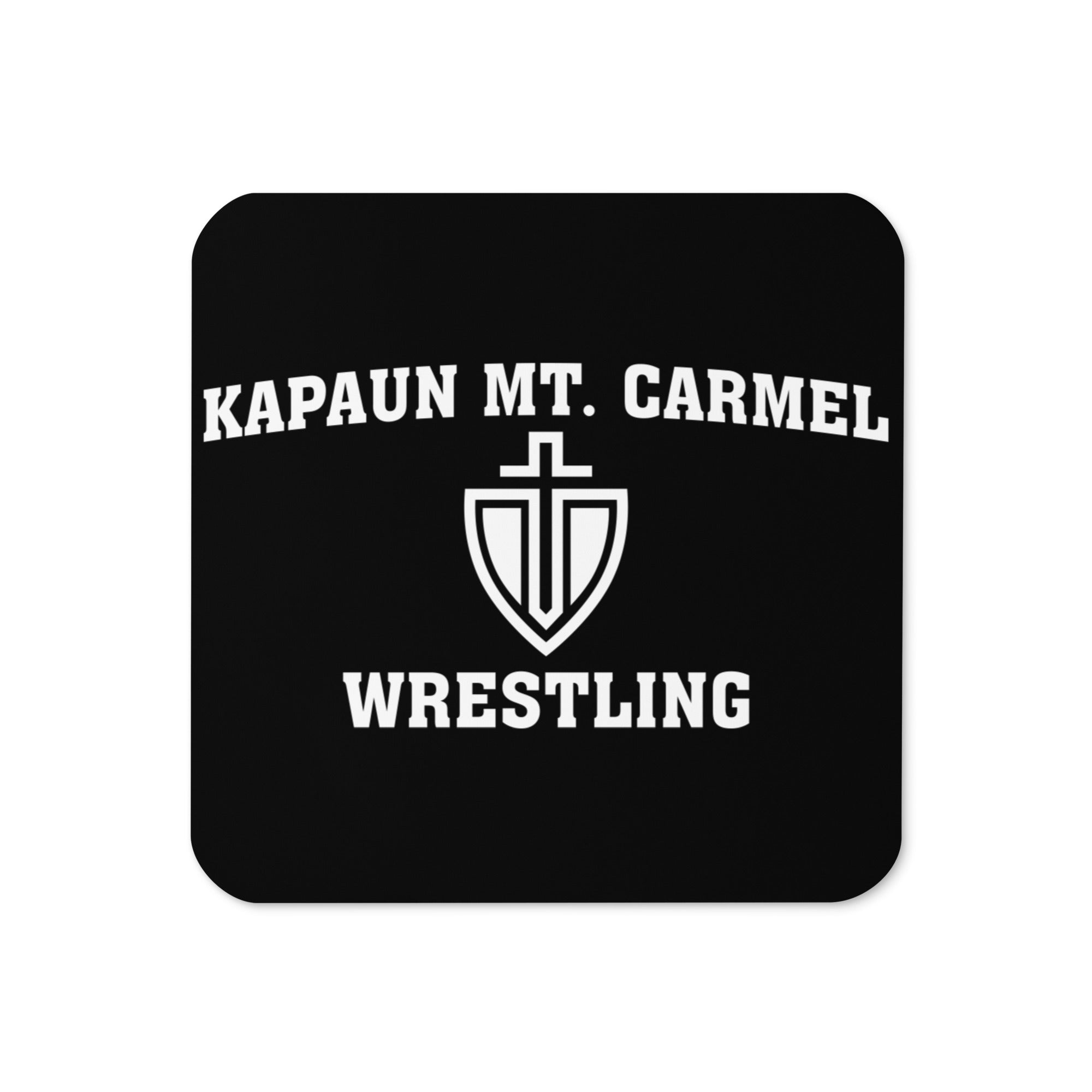 Kapaun Mt. Carmel Wrestling Cork Back Coaster