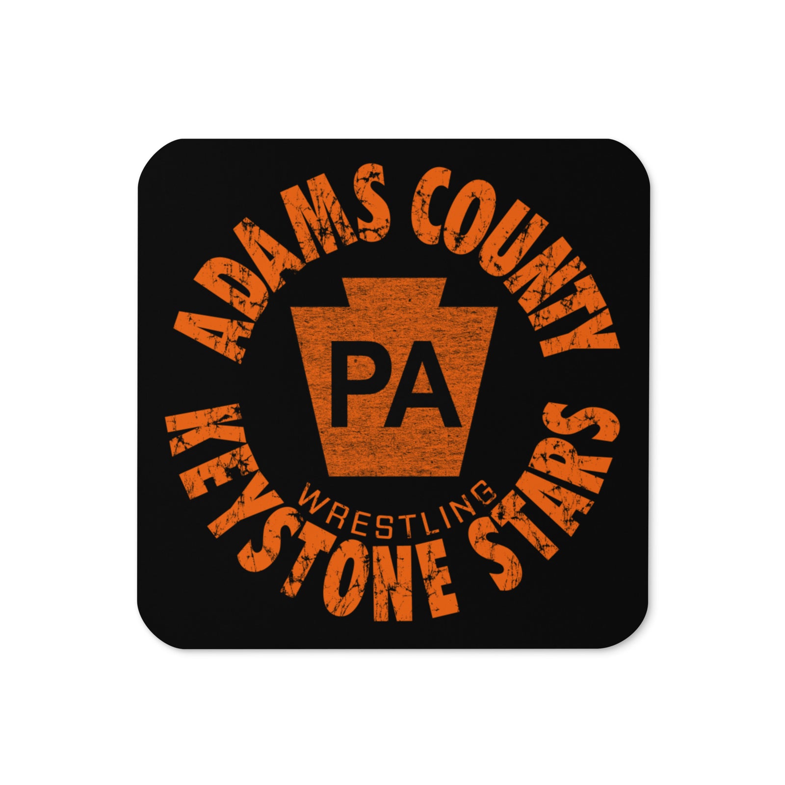 Keystone Stars Wrestling Club Cork Back Coaster