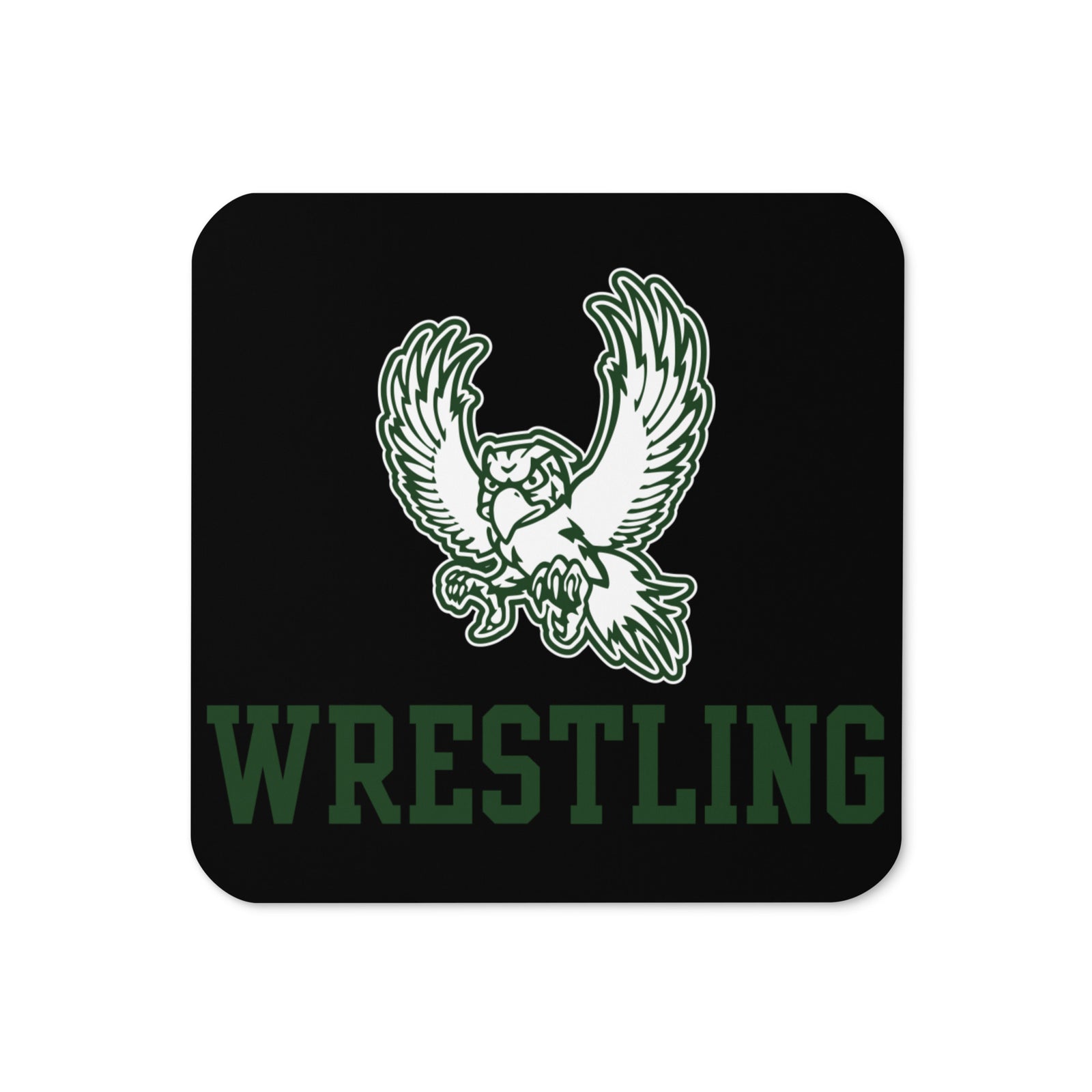 Lawrence Free State Wrestling Cork Back Coaster