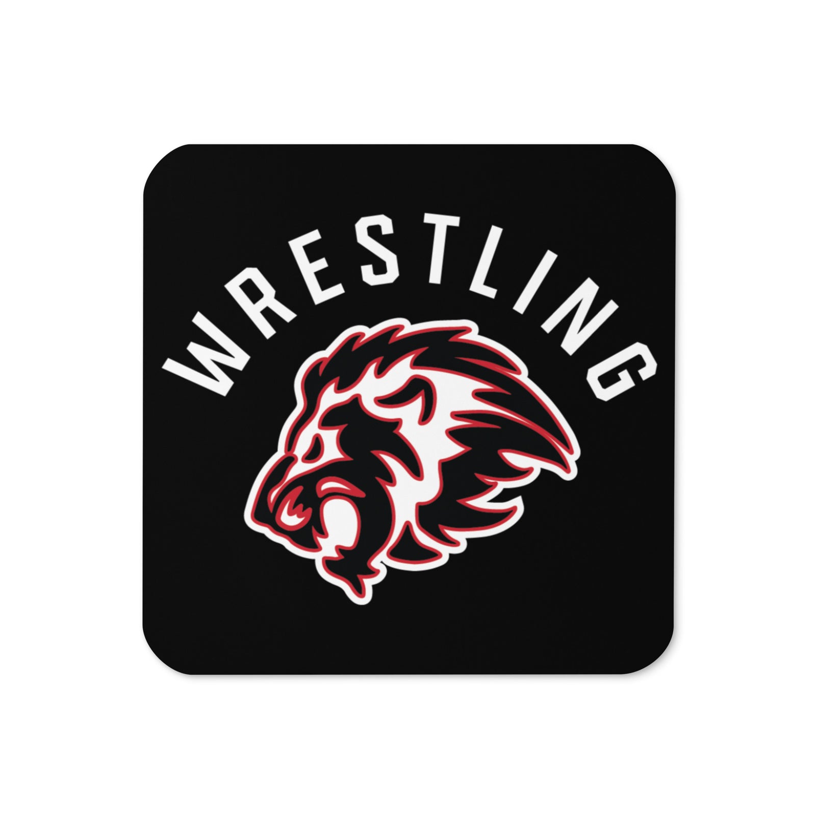 Lion Elite Wrestling Cork Back Coaster