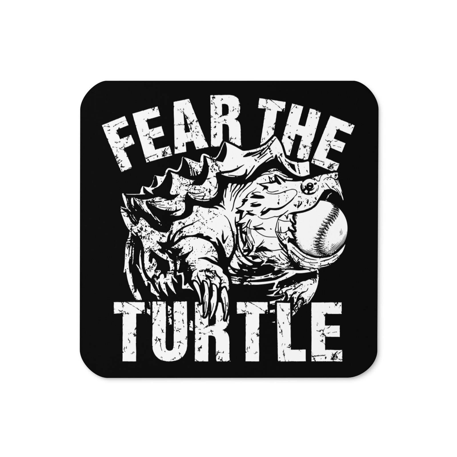 Mudturtle Softball Cork Back Coaster