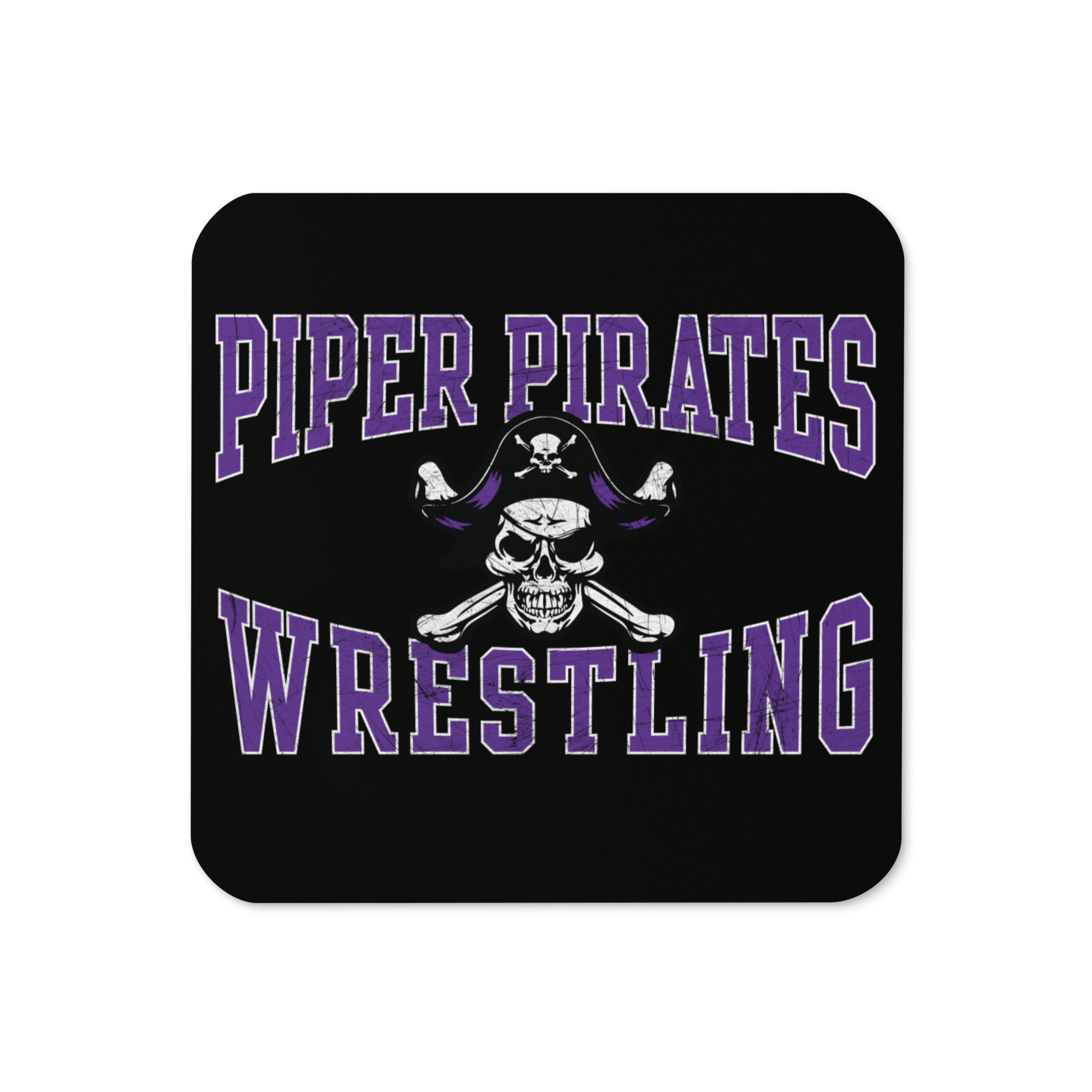 Piper Wrestling Club Cork Back Coaster