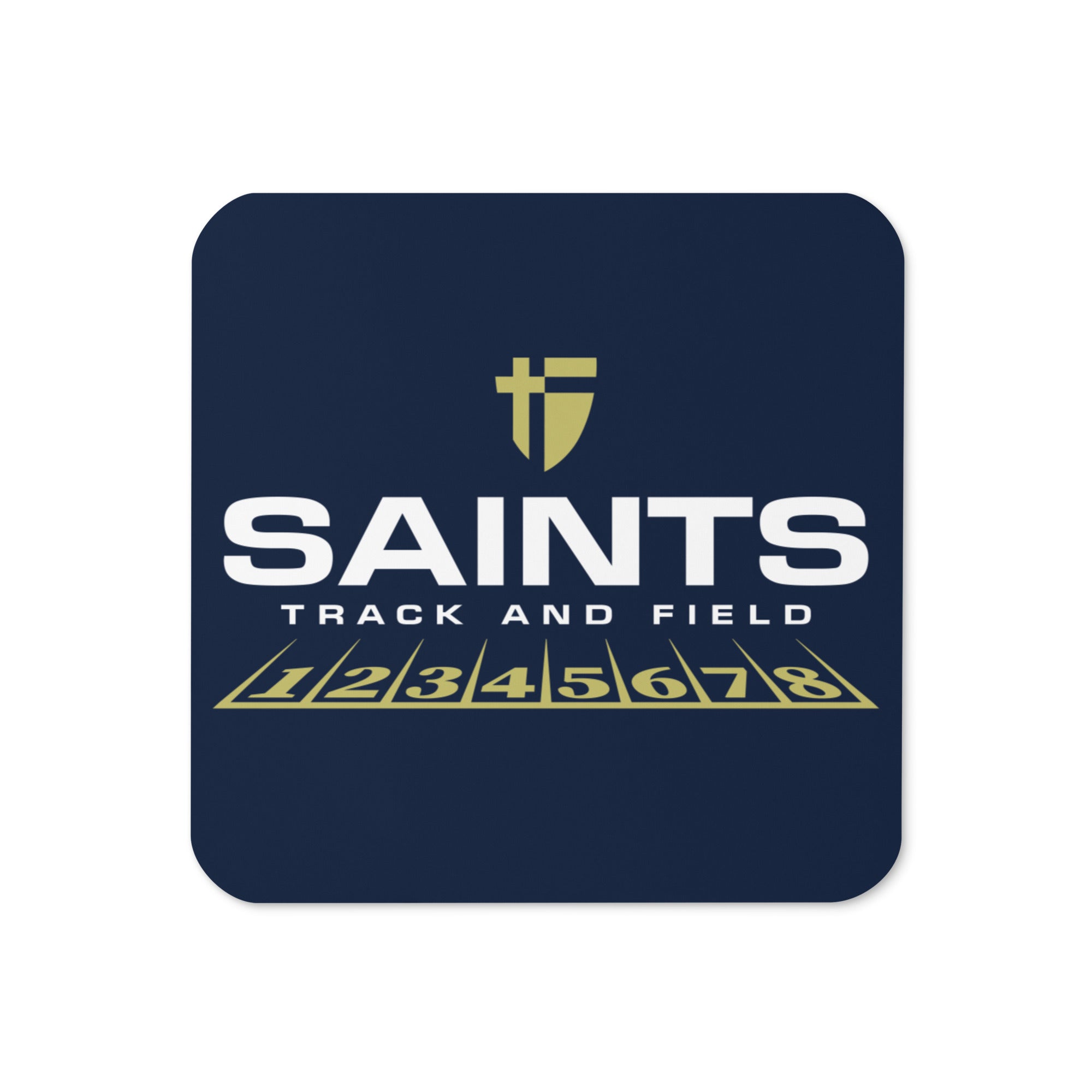 Saint Thomas Aquinas Track & Field Cork Back Coaster