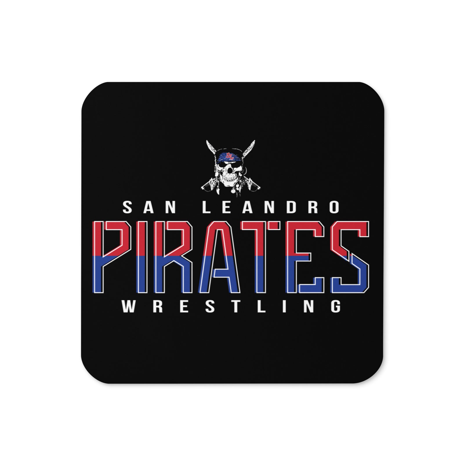 San Leandro Pirates Cork Back Coaster