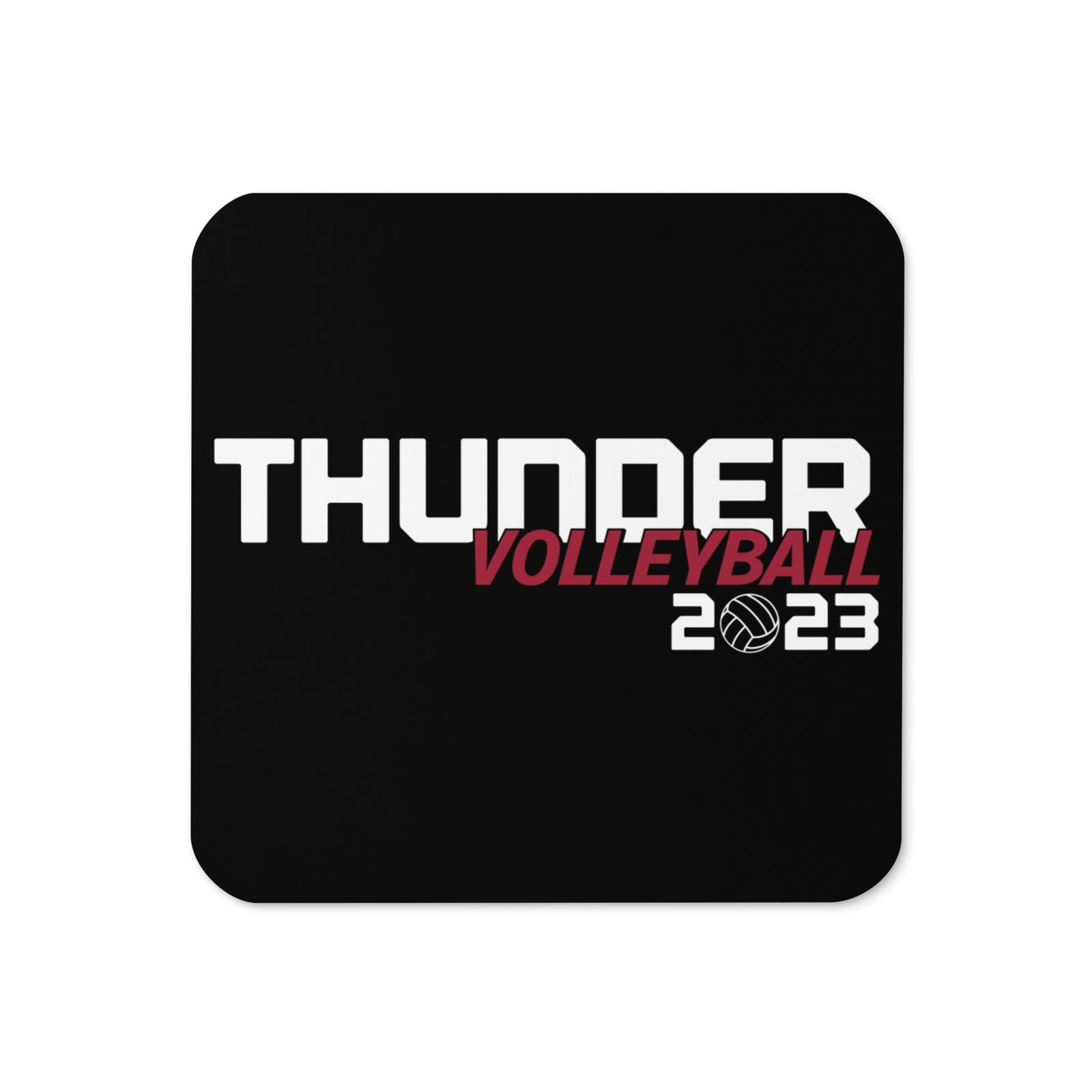 St. James Men's Volleyball Cork Back Coaster