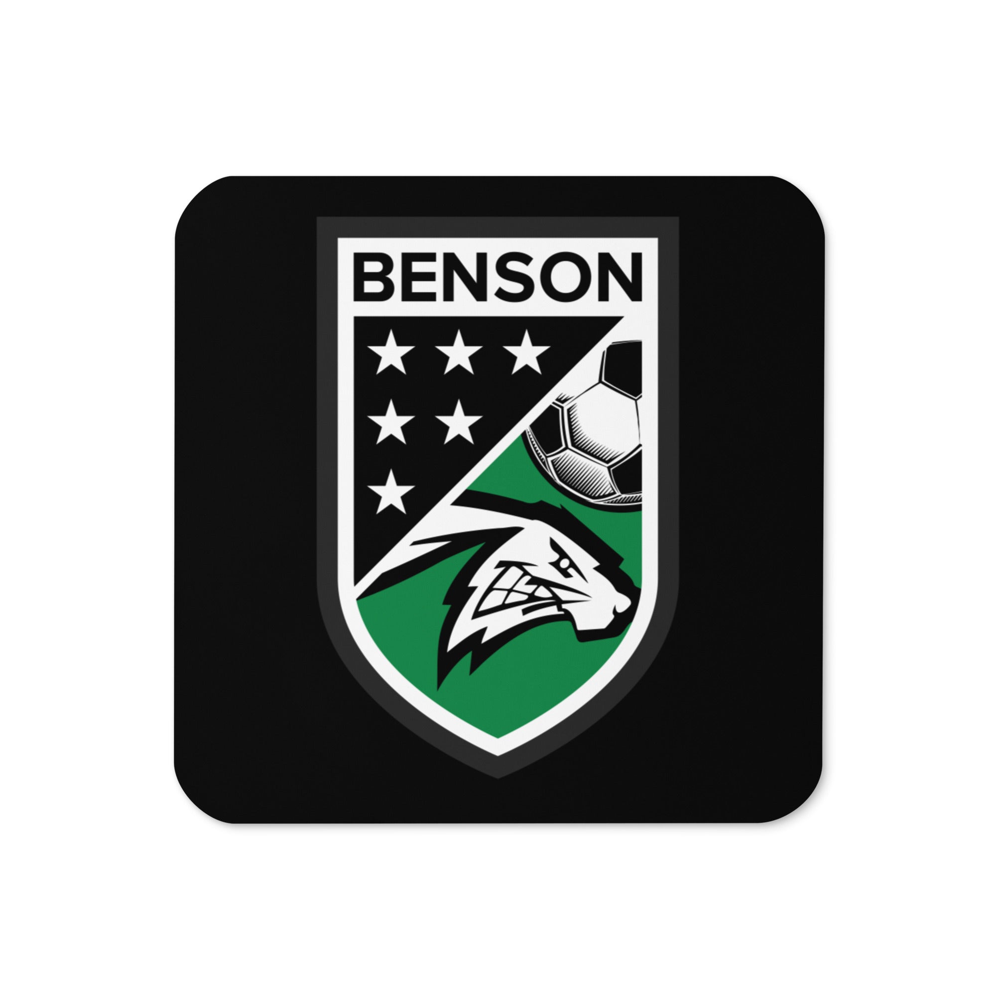 Benson Soccer Cork Back Coaster