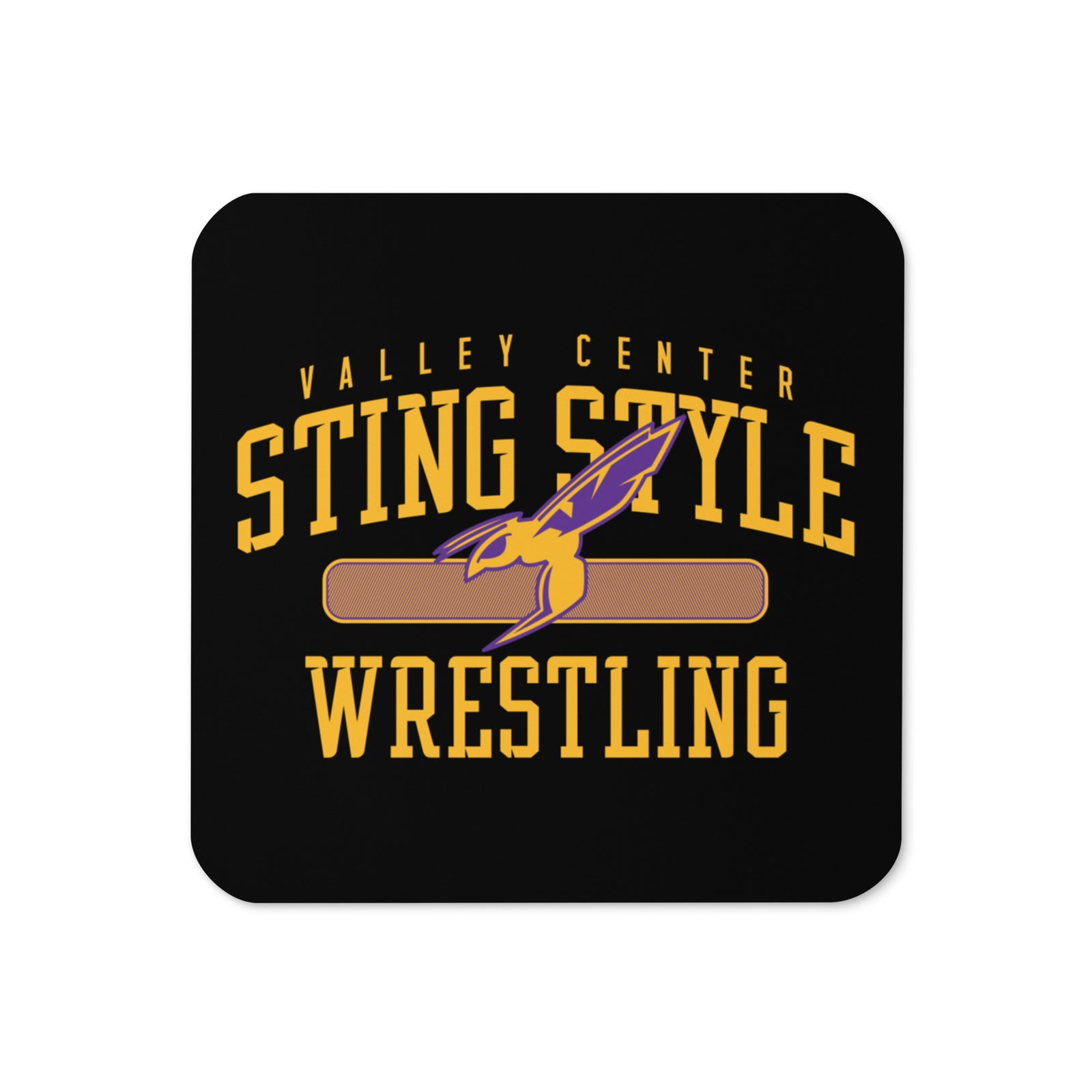 Valley Center Wrestling Cork Back Coaster