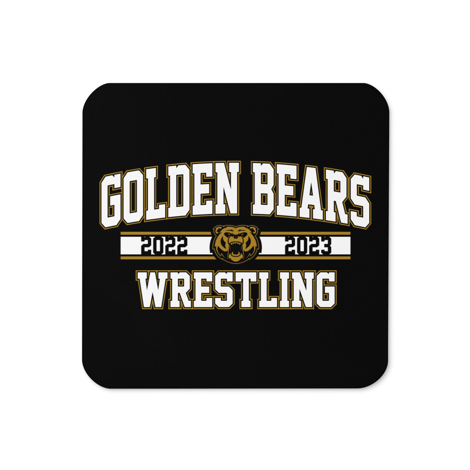 Turner High School Wrestling Cork Back Coaster