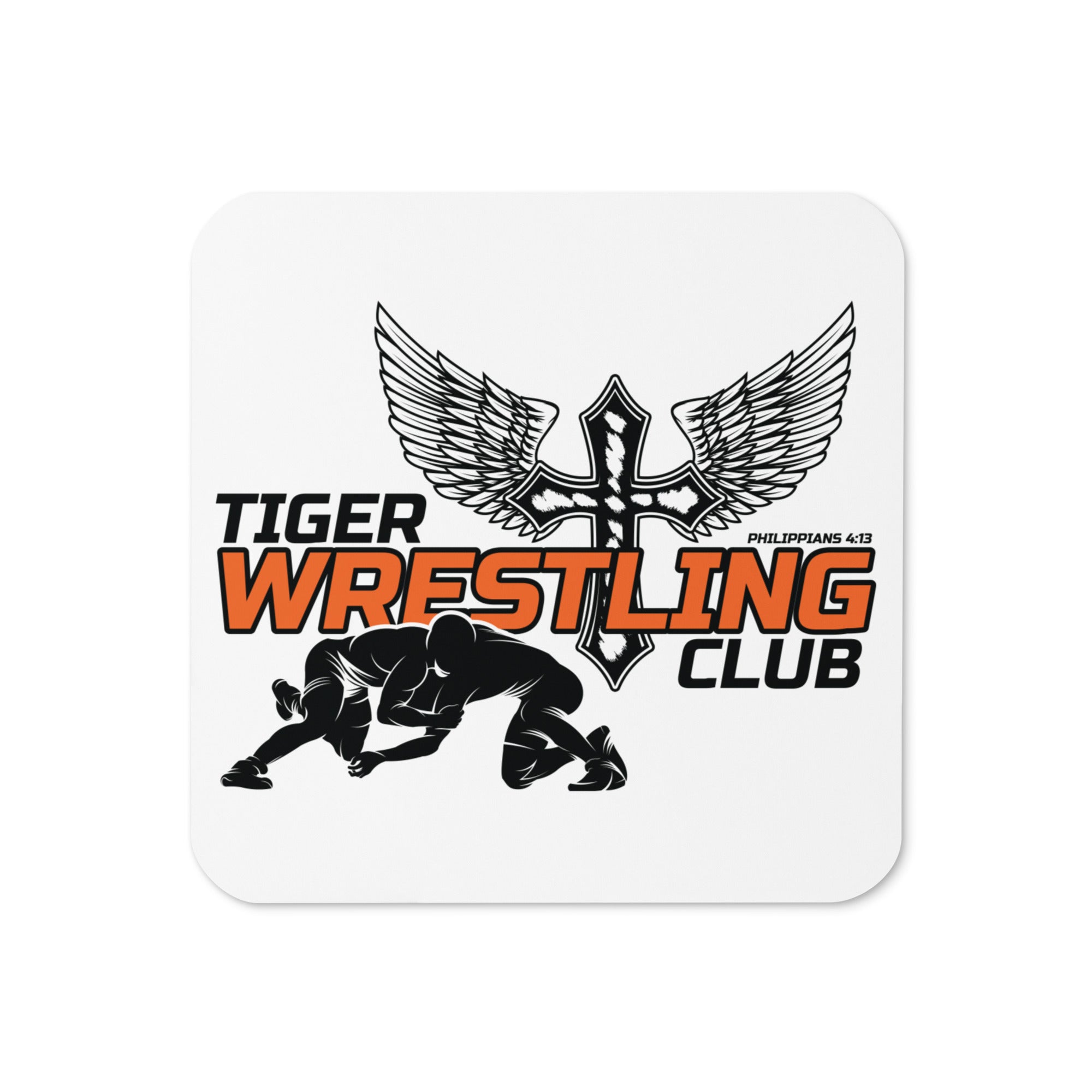 Tiger Wrestling Club Cork Back Coaster