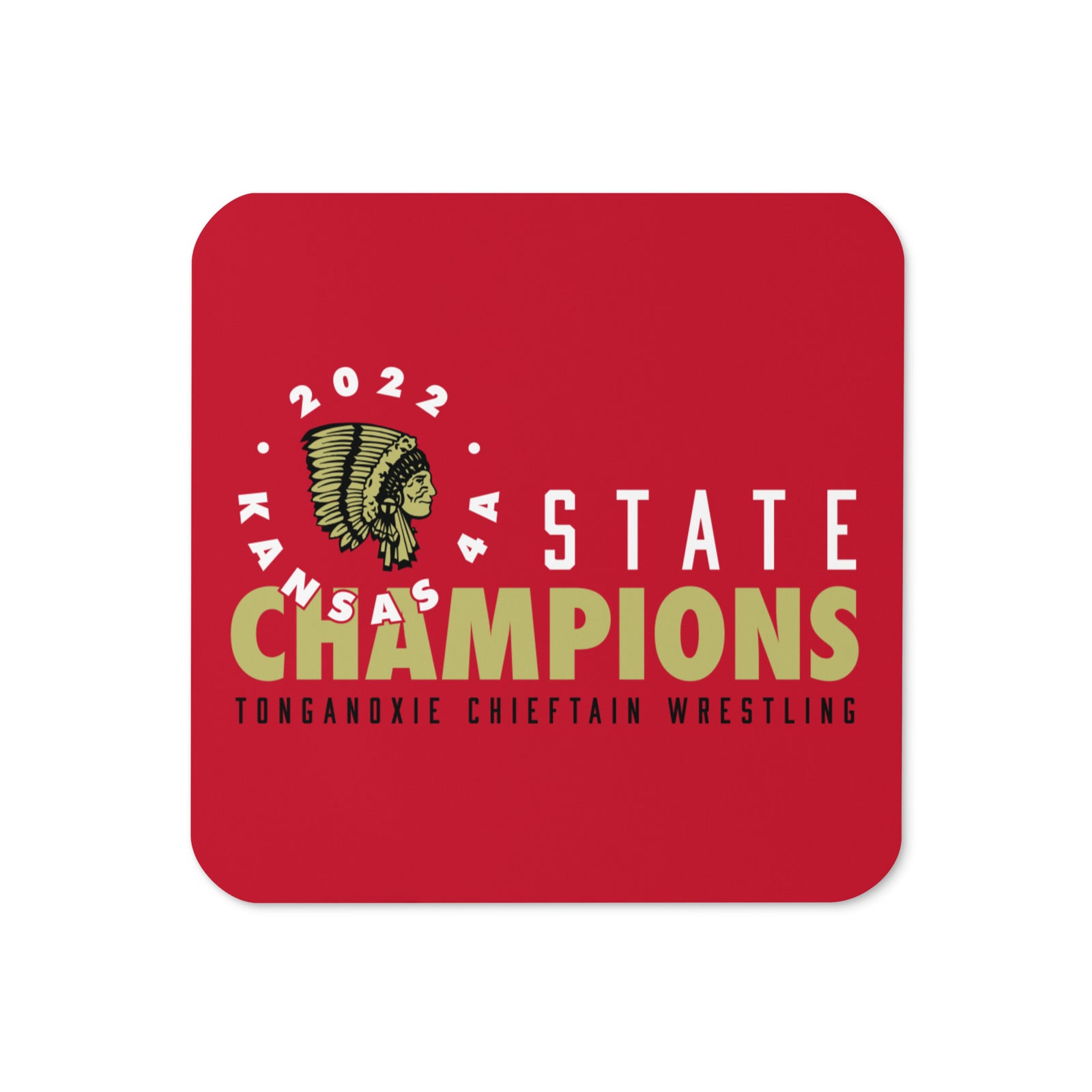 Tonganoxie Cork Back Coaster