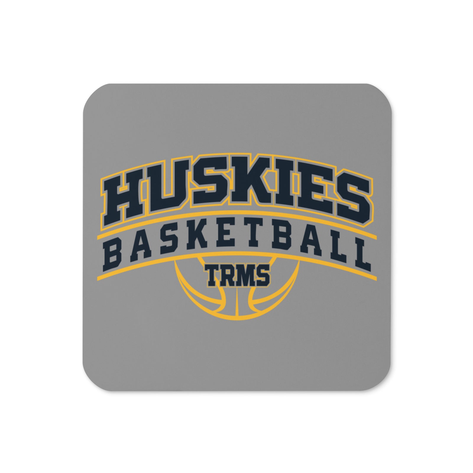 Trail Ridge Middle School Basketball Cork Back Coaster