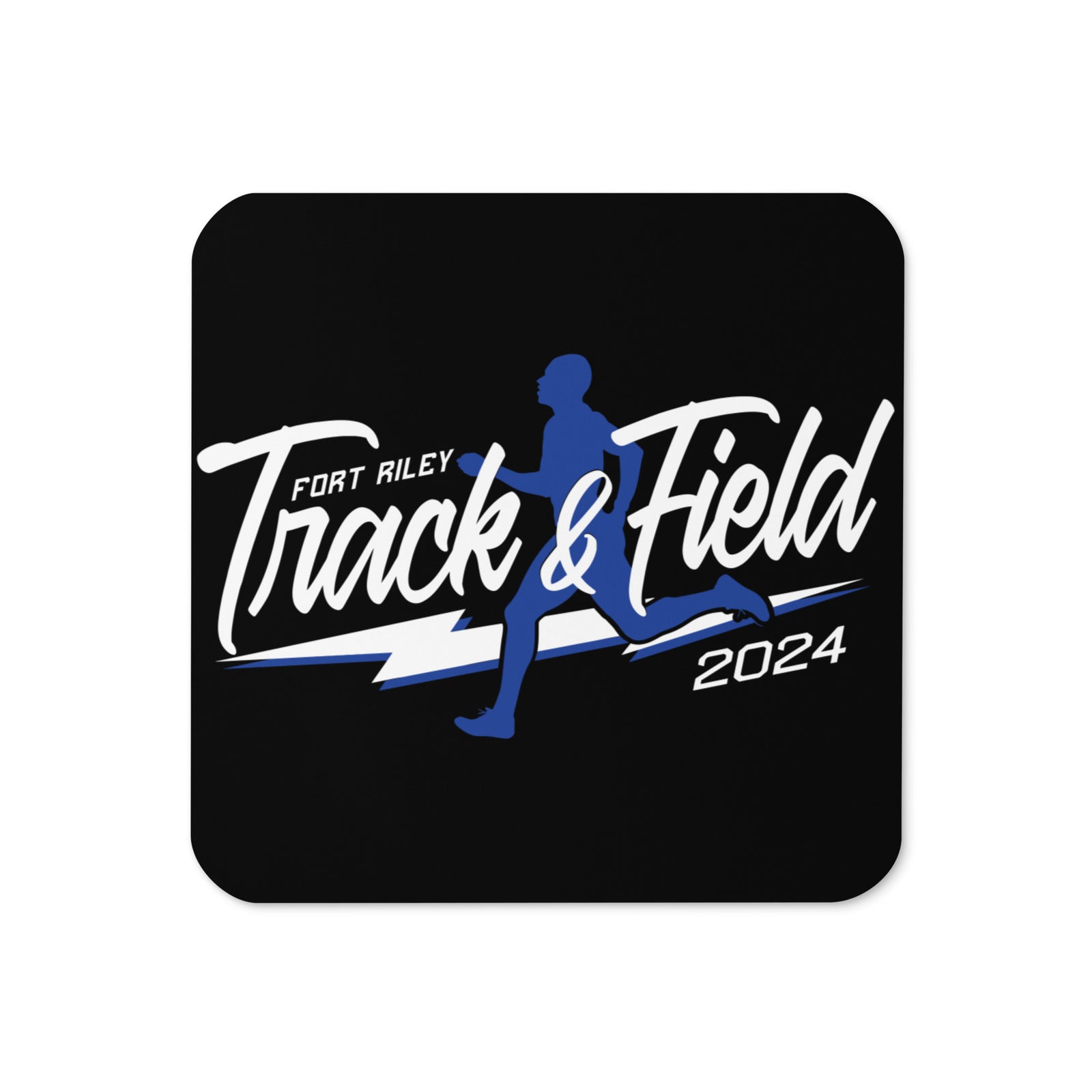 Fort Riley Track & Field Cork Back Coaster