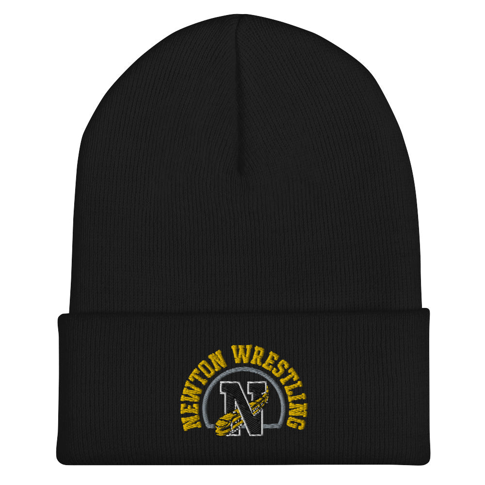 Newton High School Wrestling  Cuffed Beanie