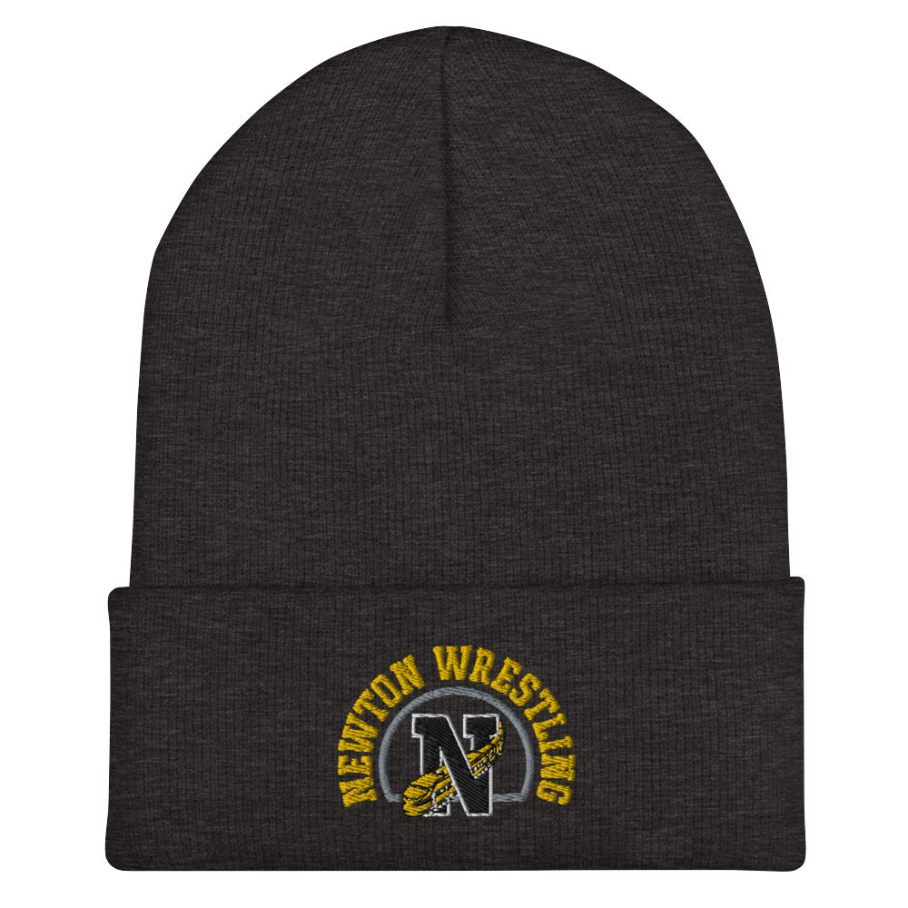 Newton High School Wrestling  Cuffed Beanie