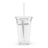 St. Stephen Lutheran Church Cross Only Plastic Tumbler with Straw