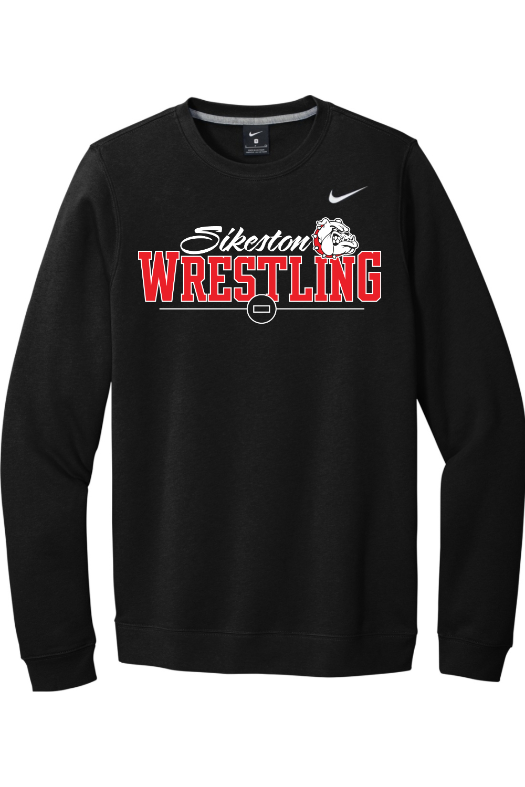 Sikeston High School Nike Club Fleece Crew CJ1614 (Front art only)