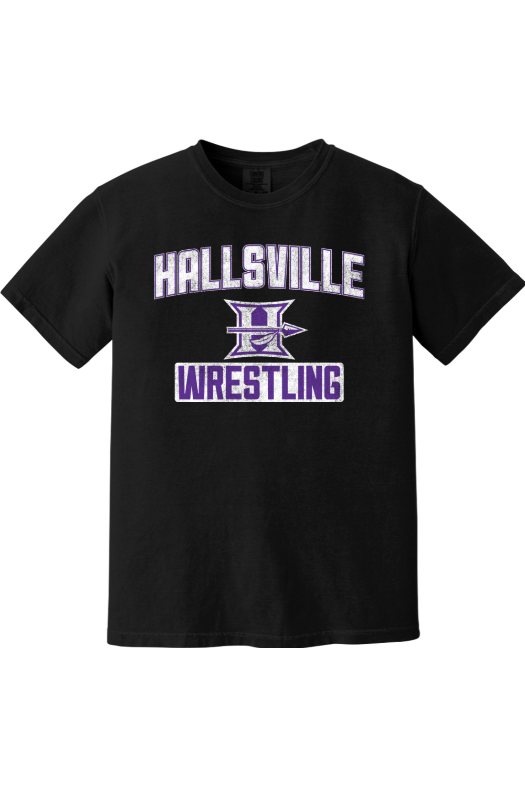 Hallsville Wrestling Comfort Colors Garment-Dyed Heavyweight T-Shirt