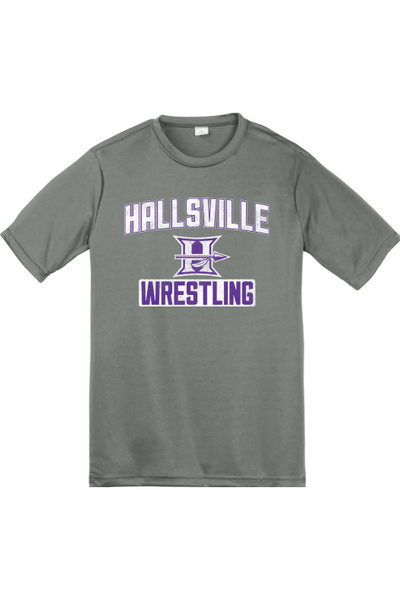 Hallsville Wrestling Sport-Tek Youth PosiCharge Competitor Tee. YST350