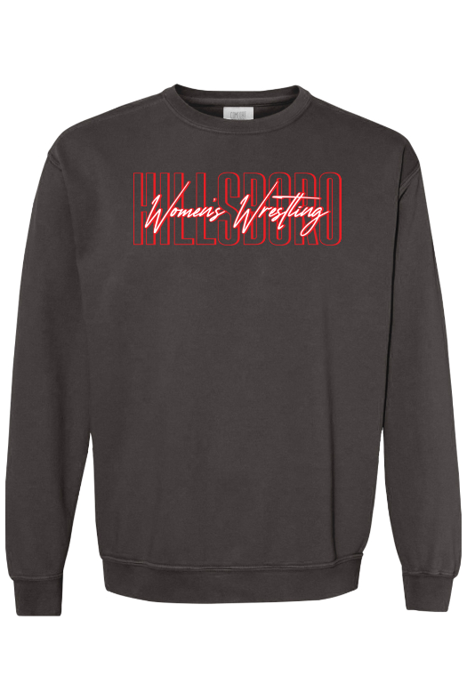 Hillsboro HS Wrestling Comfort Colors Garment-Dyed Sweatshirt