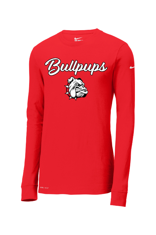 McPherson Wrestling Nike Dri-FIT Cotton/Poly Long Sleeve Tee. NKBQ5230
