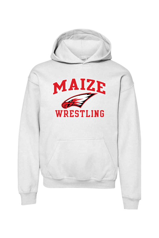 Maize Football Gildan Heavy Blend Youth Hooded Sweatshirt - 18500B