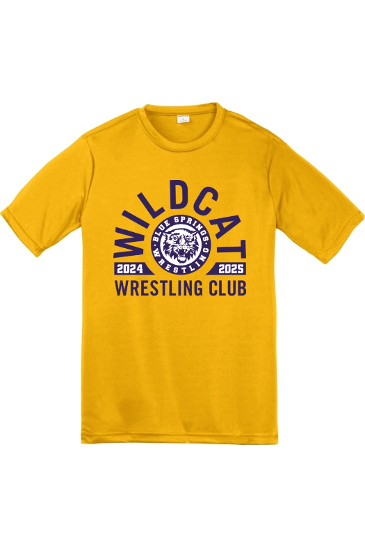 Wildcat Wrestling Club Sport-Tek Youth PosiCharge Competitor Tee. YST350