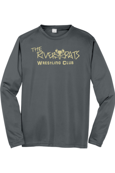 River Rats Wrestling Sport-Tek Long Sleeve PosiCharge Competitor Tee. ST350LS