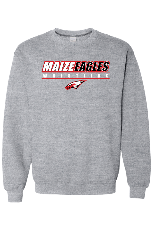 Maize Football Gildan Heavy Blend Crewneck Sweatshirt - 18000