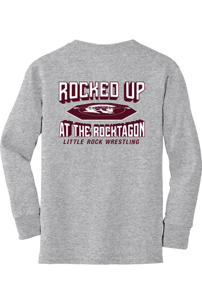 University of Arkansas at Little Rock - Wrestling Port & Company Youth Long Sleeve Core Cotton Tee. PC54YLS