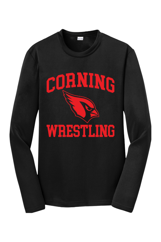 Corning High School Sport-Tek Youth Long Sleeve PosiCharge Competitor Tee. YST350LS