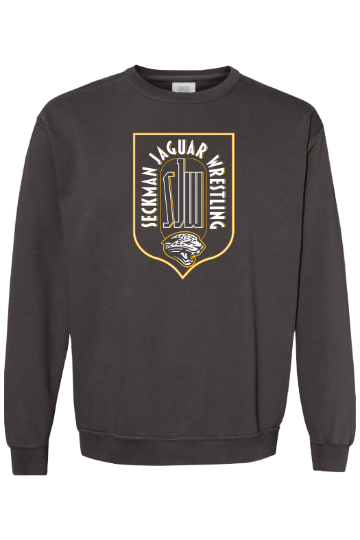 Seckman Wrestling Comfort Colors Garment-Dyed Sweatshirt