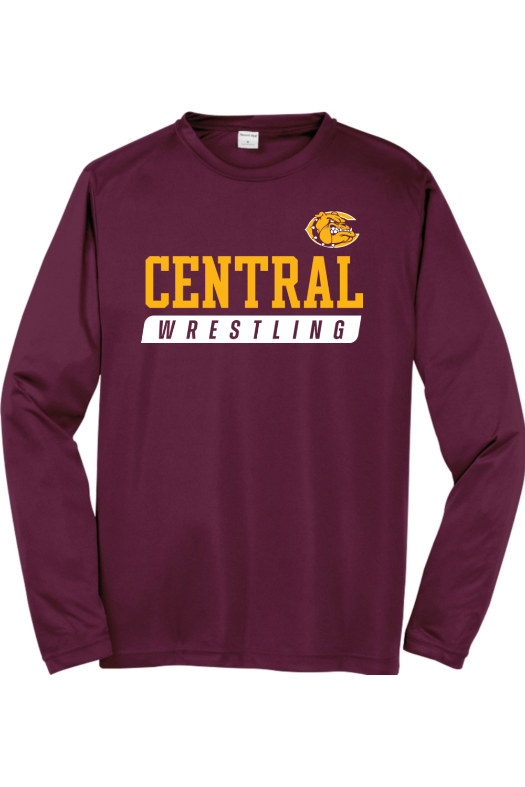 West Allis Central Wrestling Sport-Tek Long Sleeve PosiCharge Competitor Tee. ST350LS