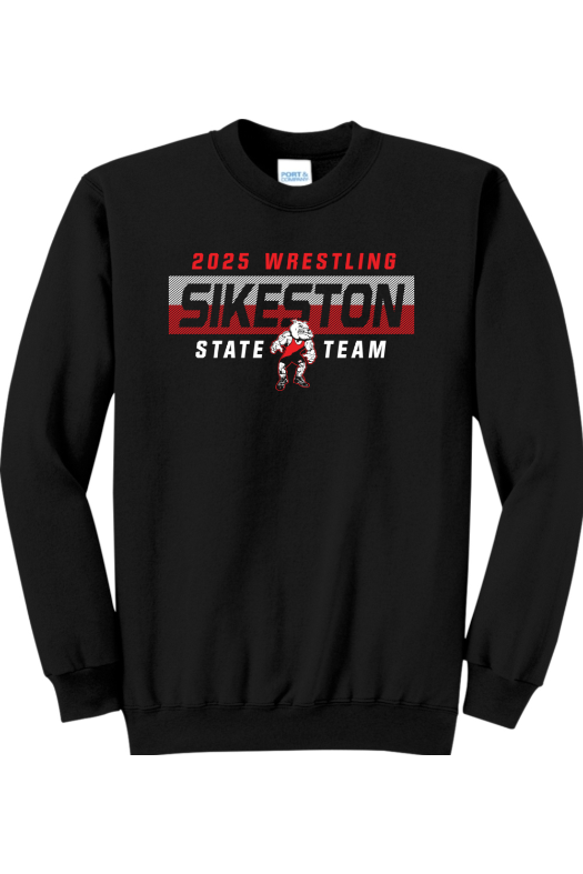 Sikeston High School - 2025 MO STATE SHIRTS Port & Company - Core Fleece Crewneck Sweatshirt. PC78