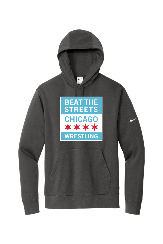 Beat the Streets - Chicago Nike Club Fleece Sleeve Swoosh Pullover Hoodie NKDR1499