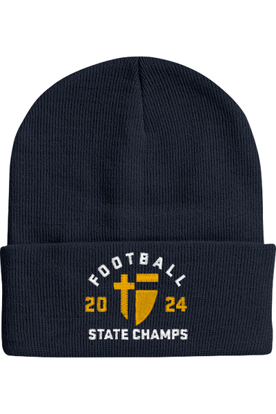 Saint Thomas Aquinas Football Sportsman 12 Inch Solid Cuffed Beanie SP12 (emb)