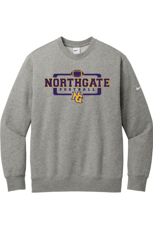 Northgate Middle School Nike Club Fleece Sleeve Swoosh Crew NKFD9863